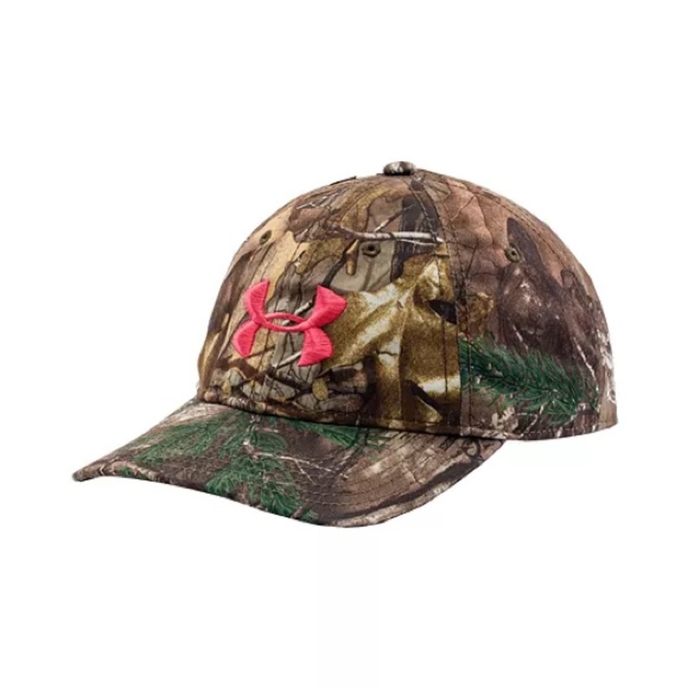 UNDER ARMOUR WOMEN’S CAMO PINK CAP HAT SNAPBACK OS